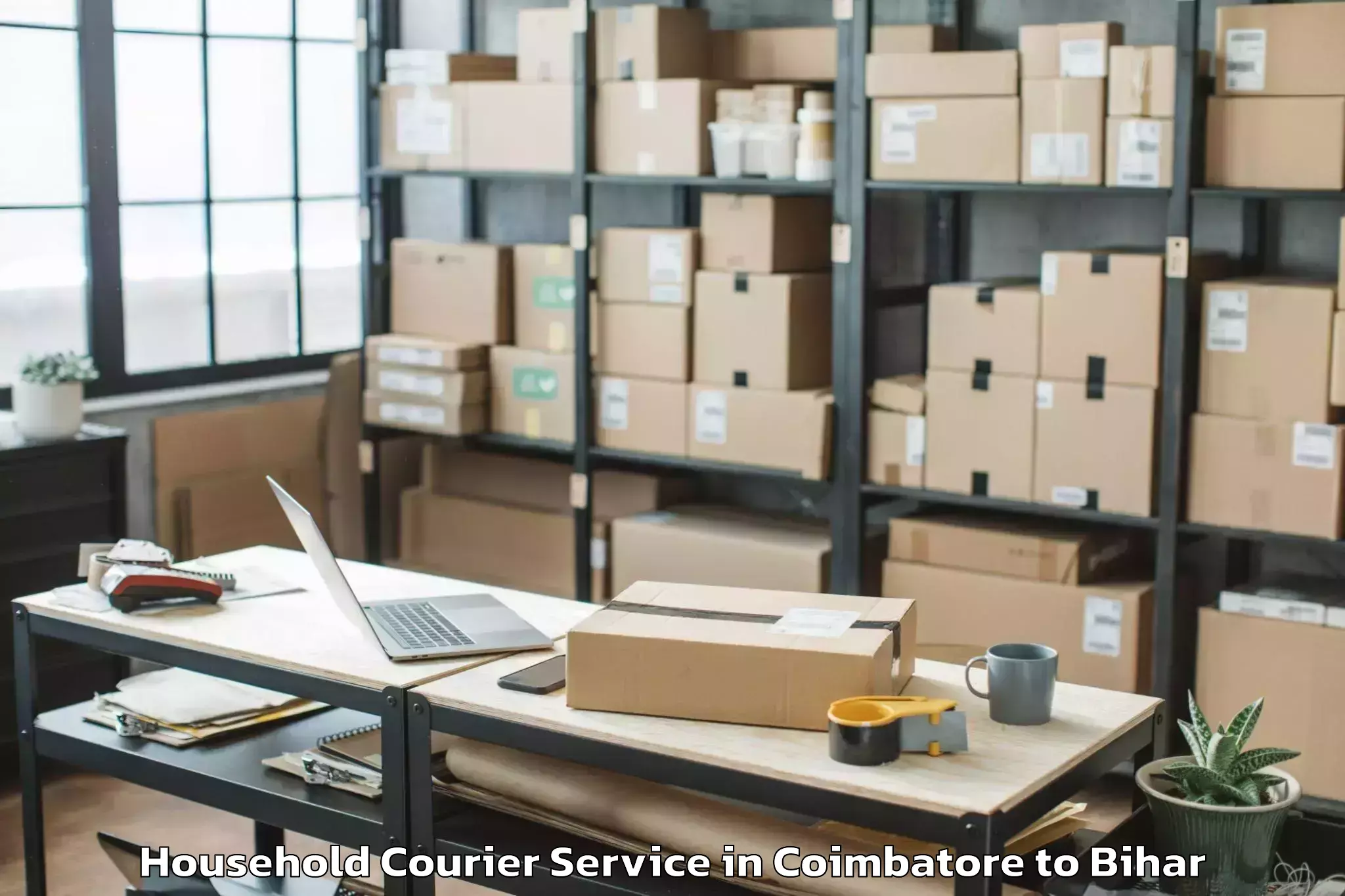 Get Coimbatore to Sahebganj Muzaffarpur Household Courier